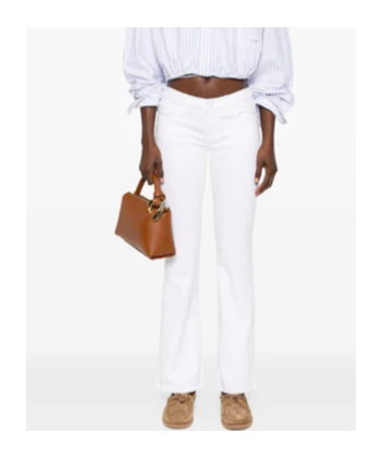 7 For All Mankind Bootcut Jeans In White