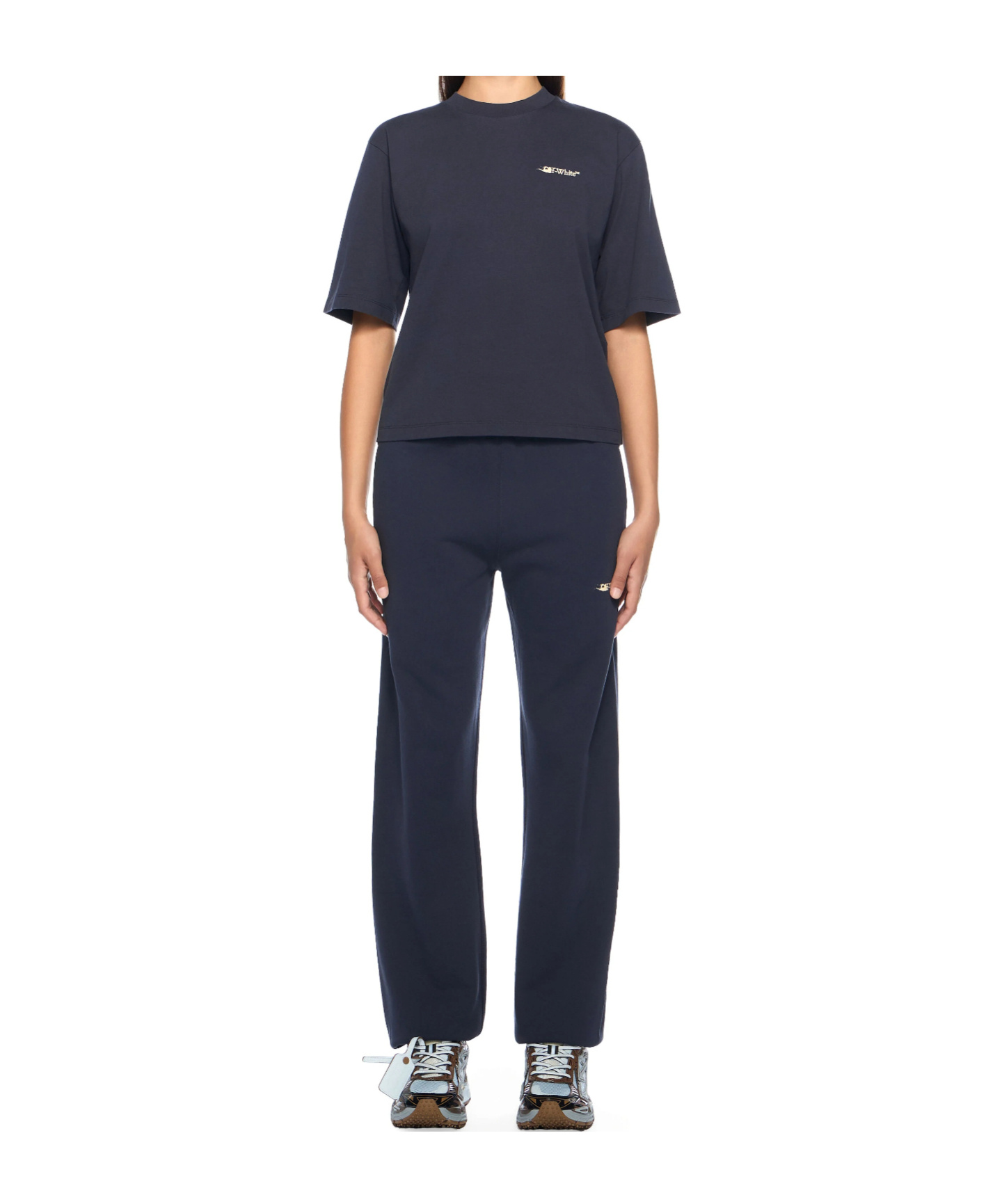 Off-white Ink Arrow Boxy T-shirt In Blue