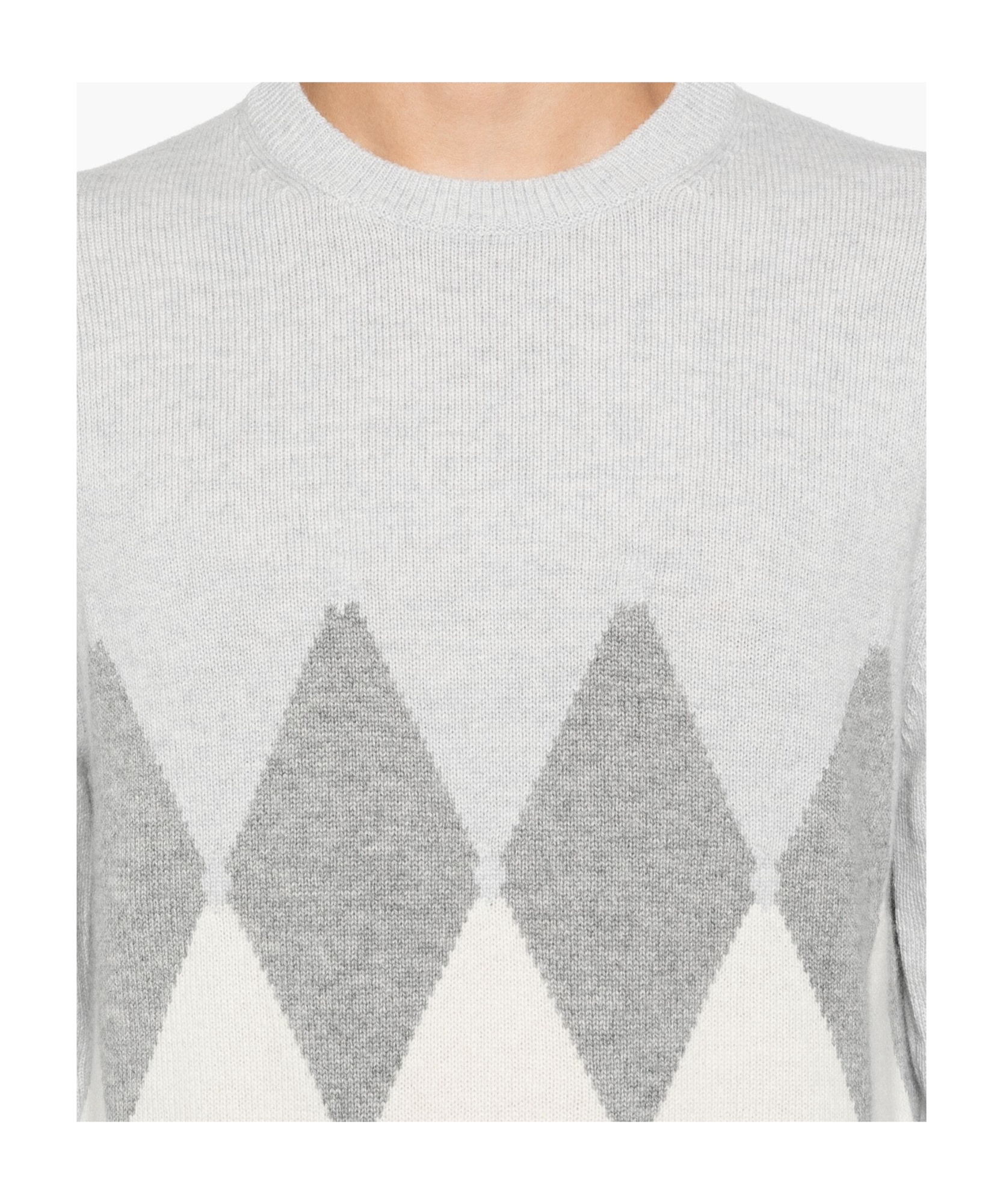 Ballantyne Diamond-pattern V-neck Sweater