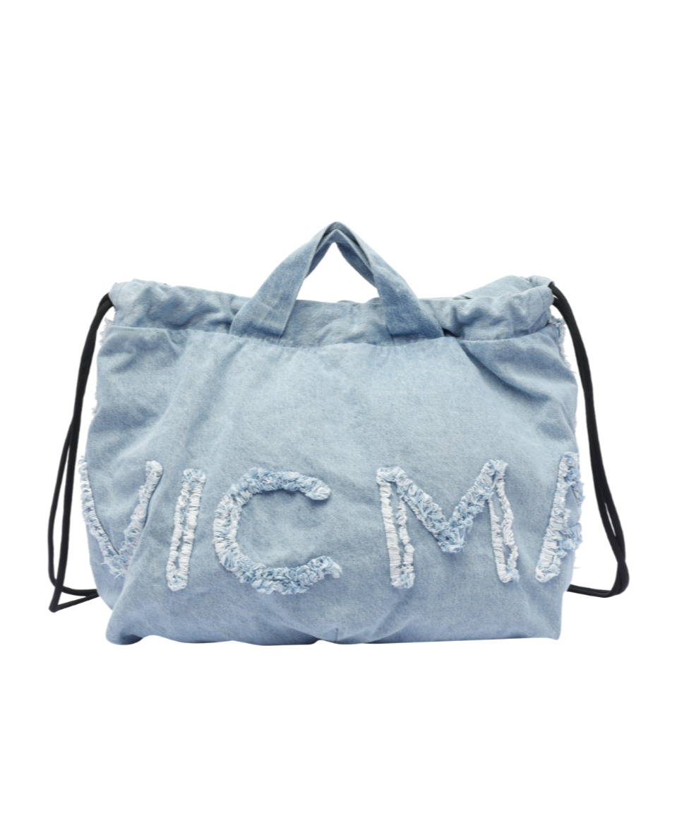 Vic Matie Double Handle Shoulder Bag In Blue