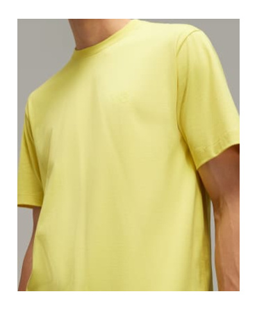 Y-3 Regular Short Sleeve Tee In Yellow