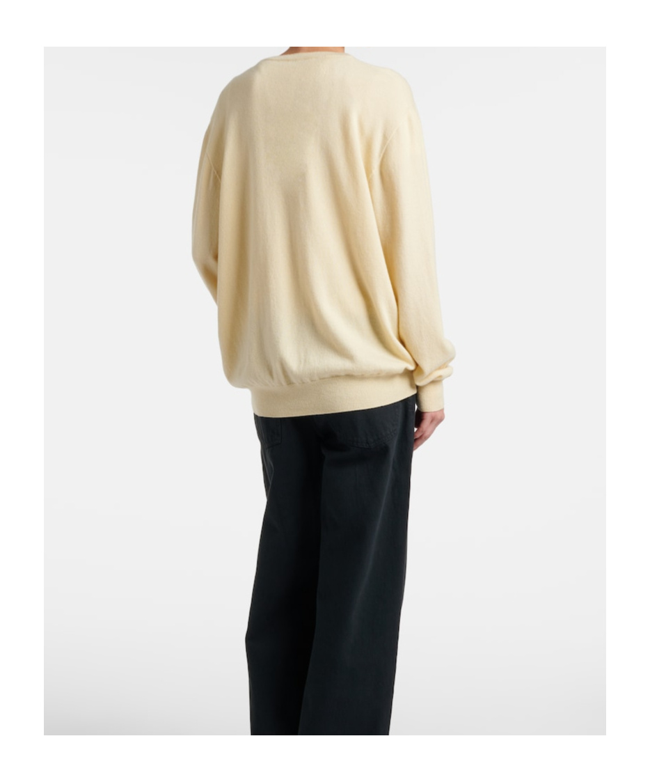The Row Migeia Cashmere Sweater In Yellow