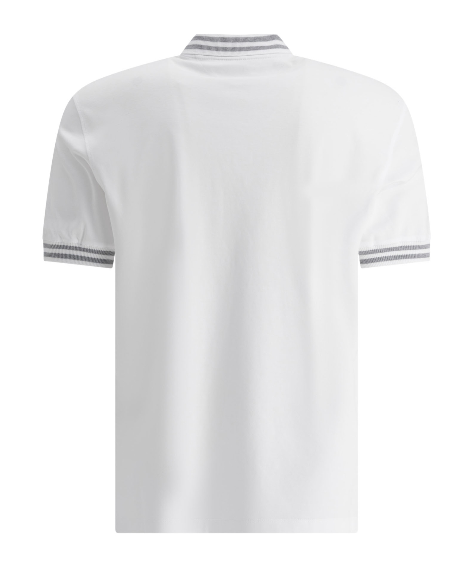 Shop Brunello Cucinelli Logo-print Polo Shirt In White