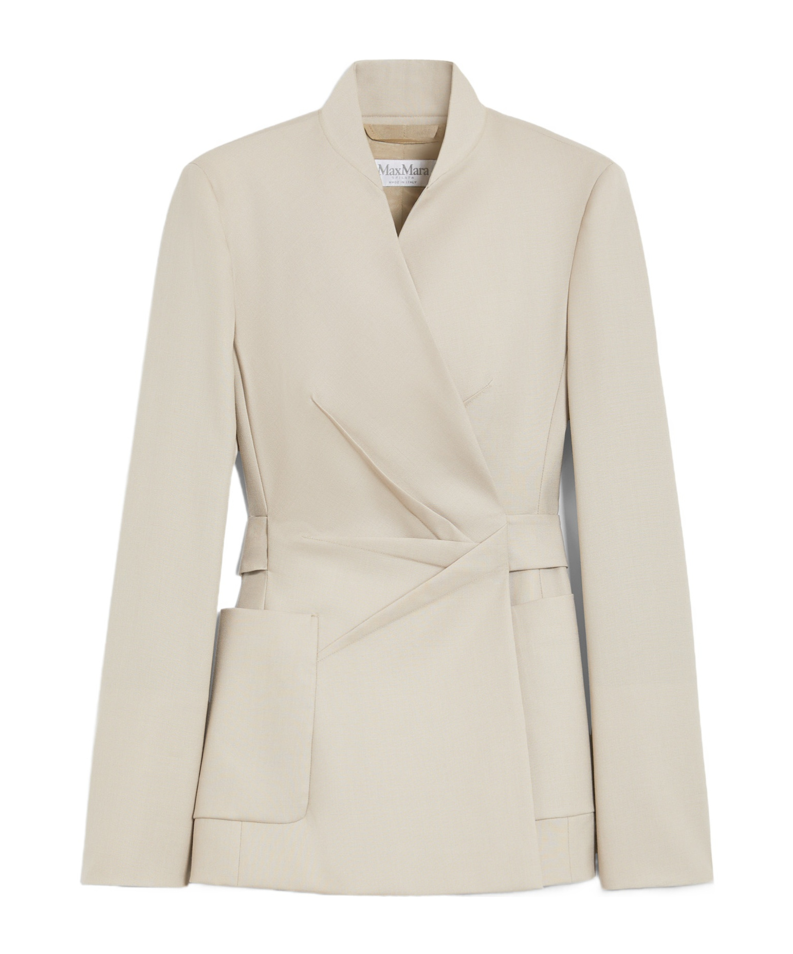 Max Mara Wool, Mohair And Silk Blazer In Nude
