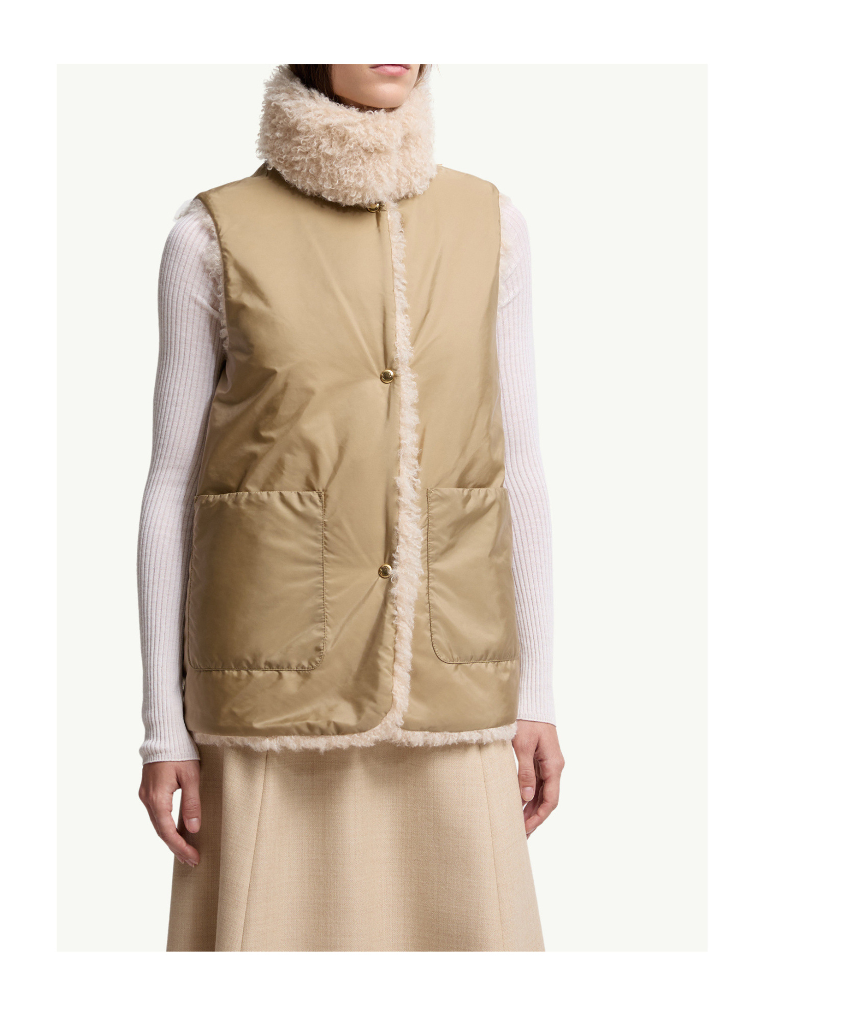Moncler Voue 3-in-1 Short Down Jacket In Brown