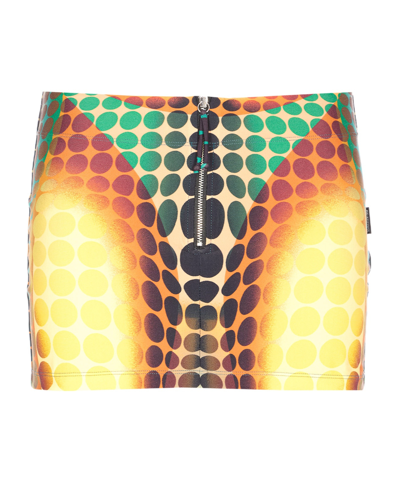Jean Paul Gaultier Women S Re-edition Dots Skirt Orange In Multi