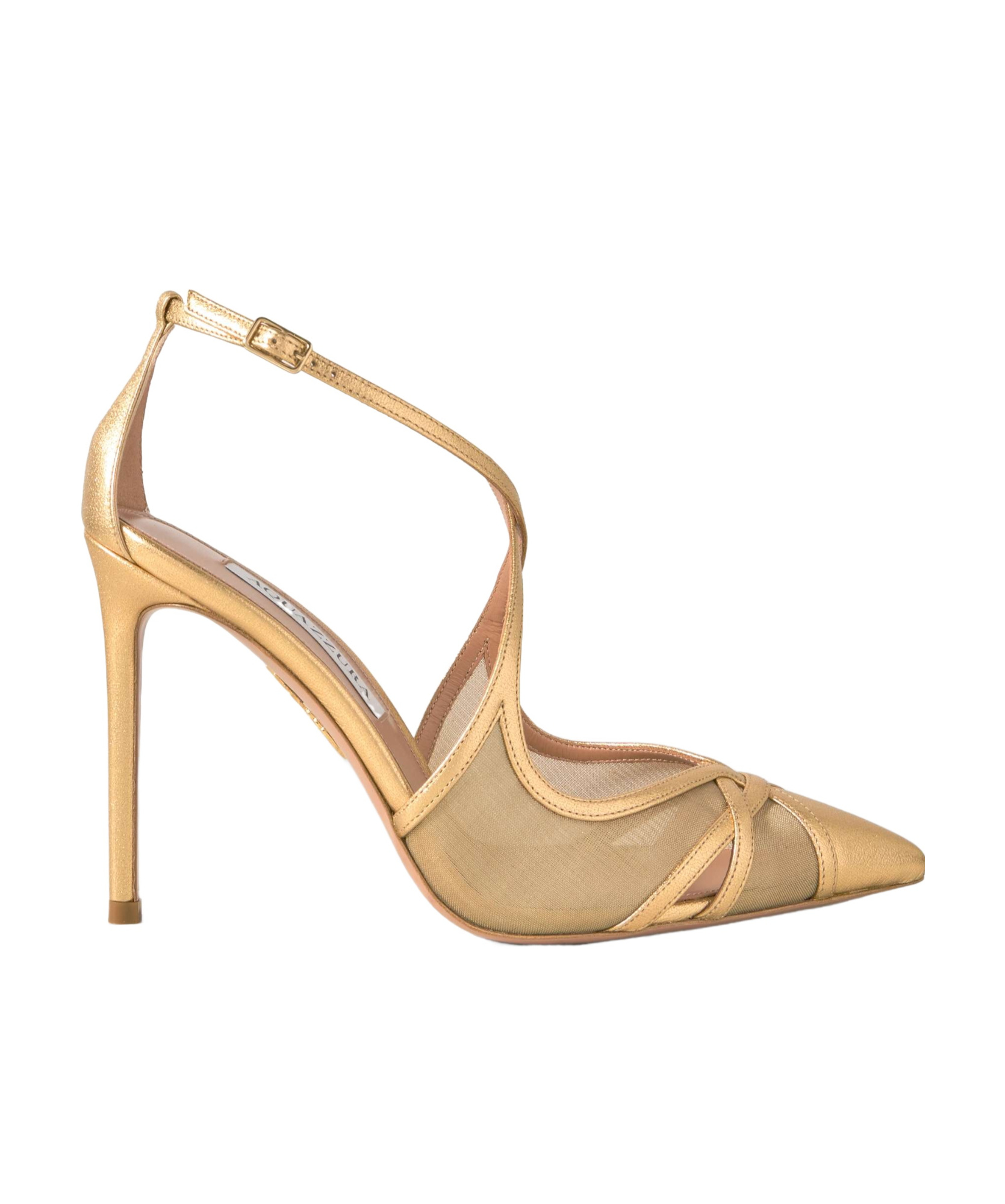 Shop Aquazzura Pointed High Heels In Nude