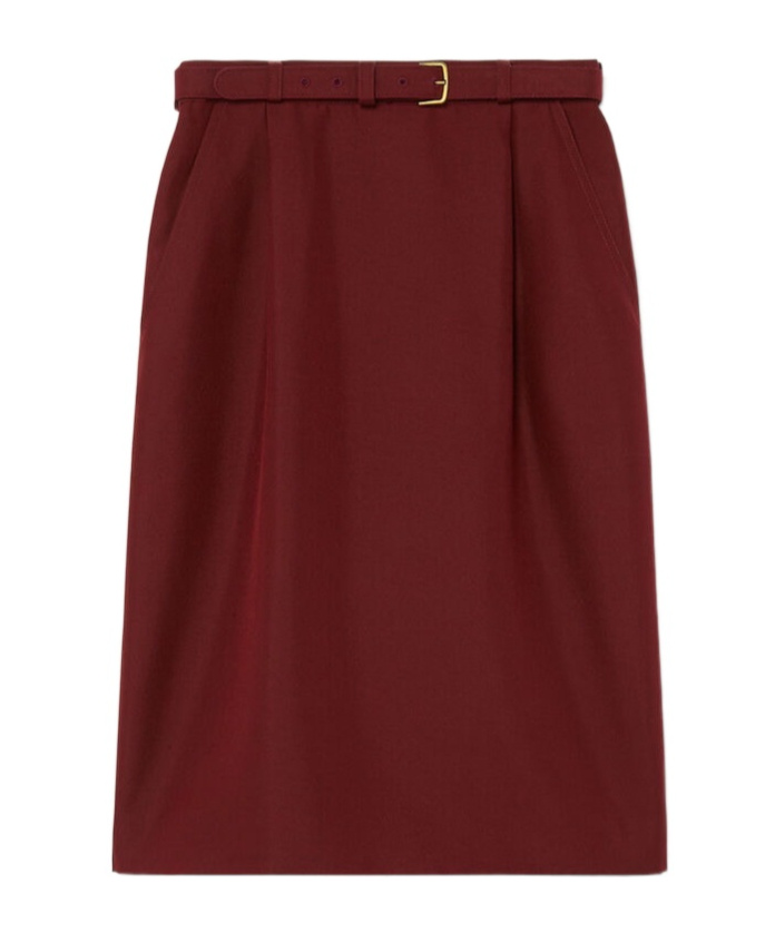 Loro Piana Emilia Women's Skirt In Dark Chestnut