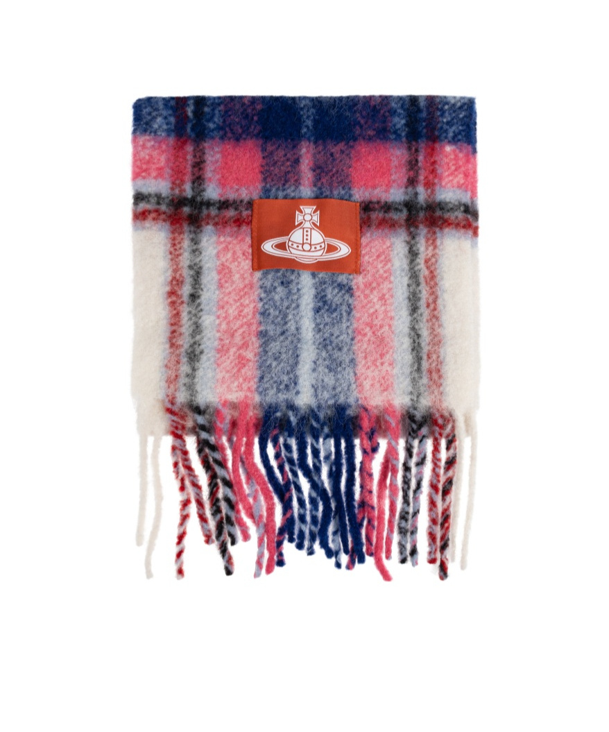 Vivienne Westwood Fringed Edge Fashion Scarf Accessory In Multi