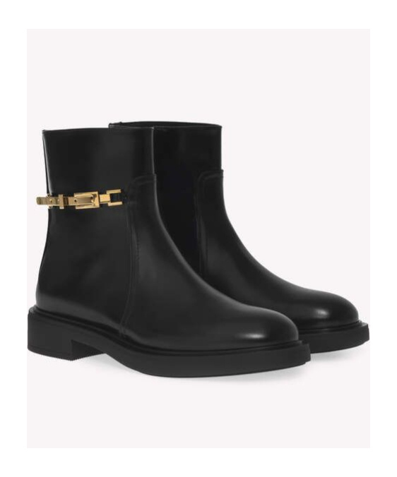 Gianvito Rossi Round-head Short Boots In Black
