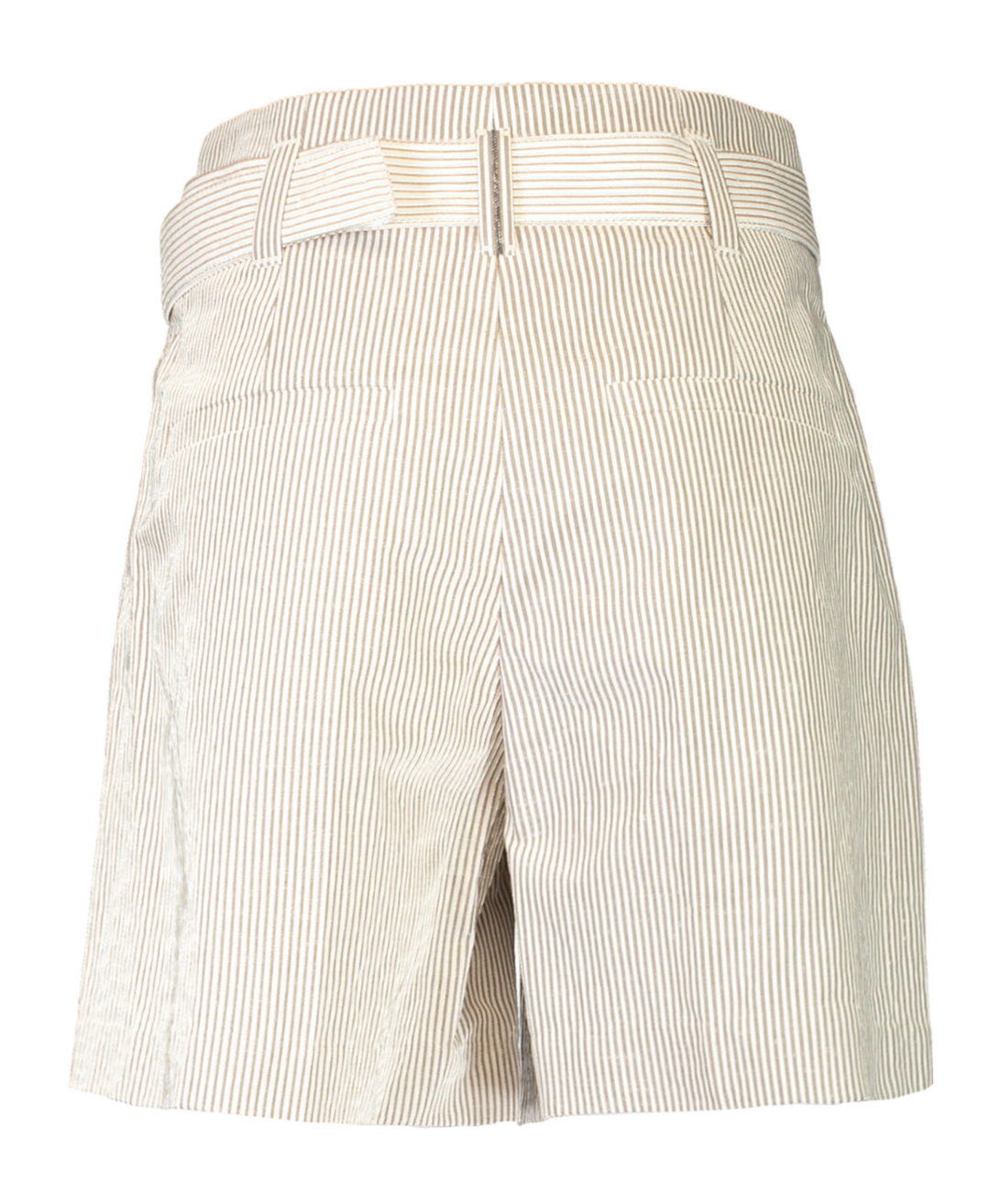 Shop Brunello Cucinelli Belted Tailored Short In White
