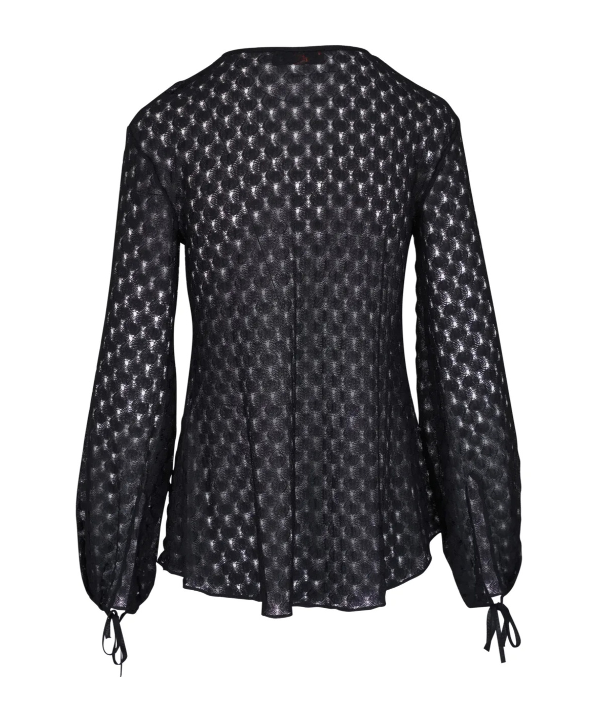 Missoni Patterned-jacquard Blouse In Black