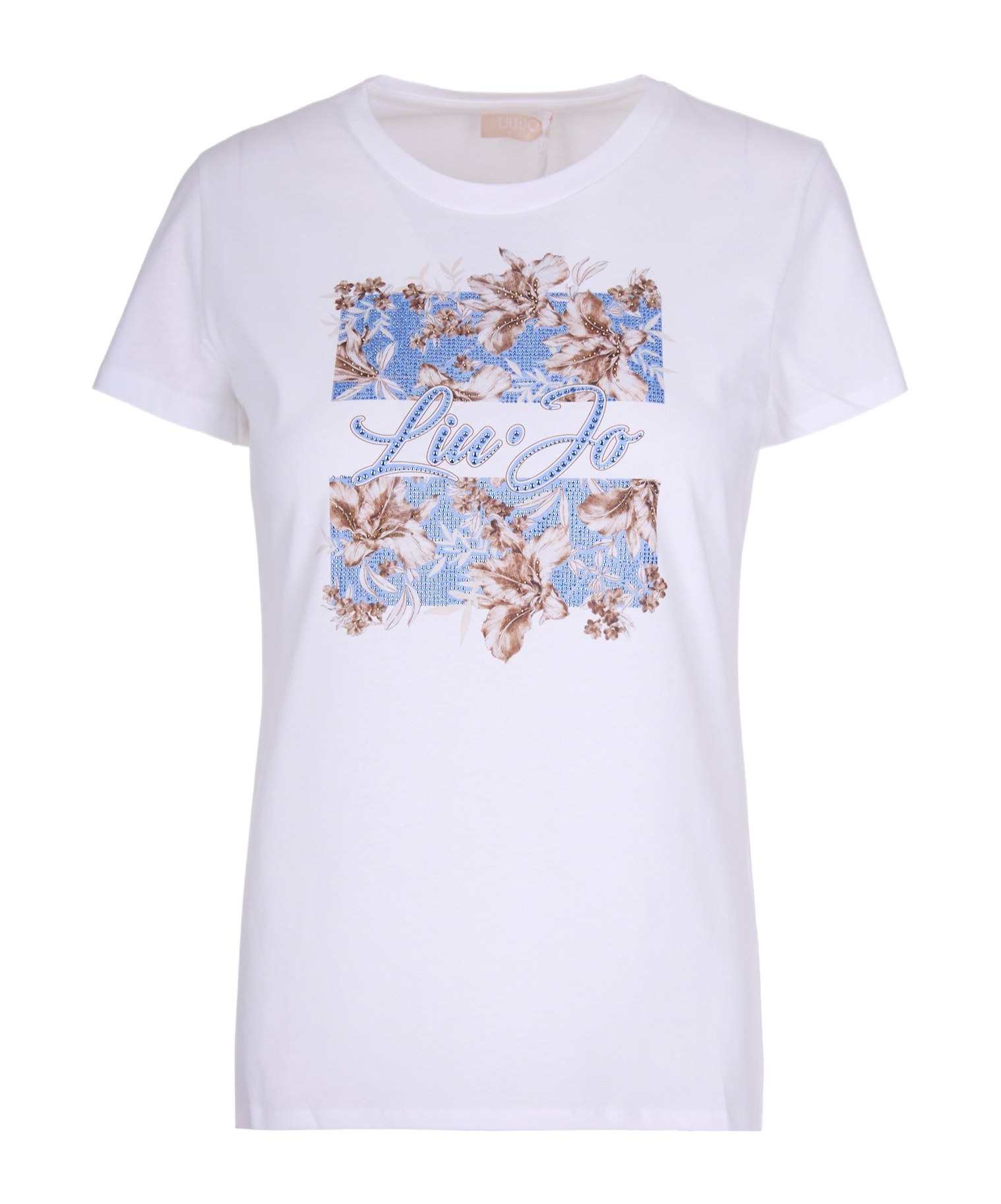 Liu •jo T-shirt With Floral Print In White