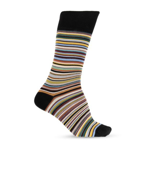 Shop Paul Smith Striped Three-pair Socks Set In Multicolor
