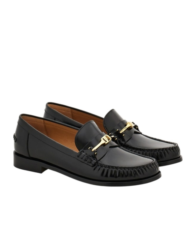 Ferragamo Harry Bit Loafer In Black