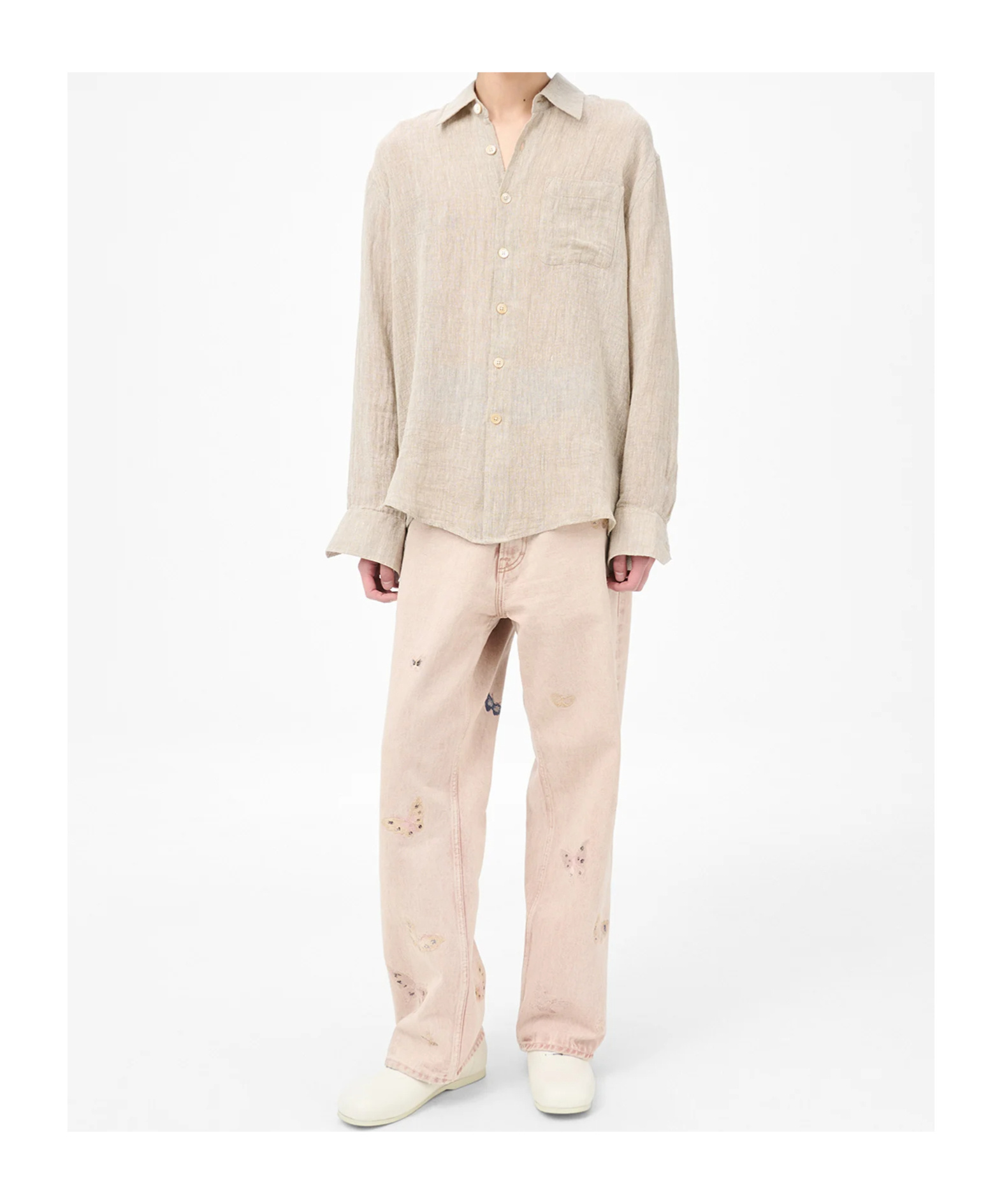 Our Legacy Textured Fabric Long Sleeves Chest Pocket Shirt