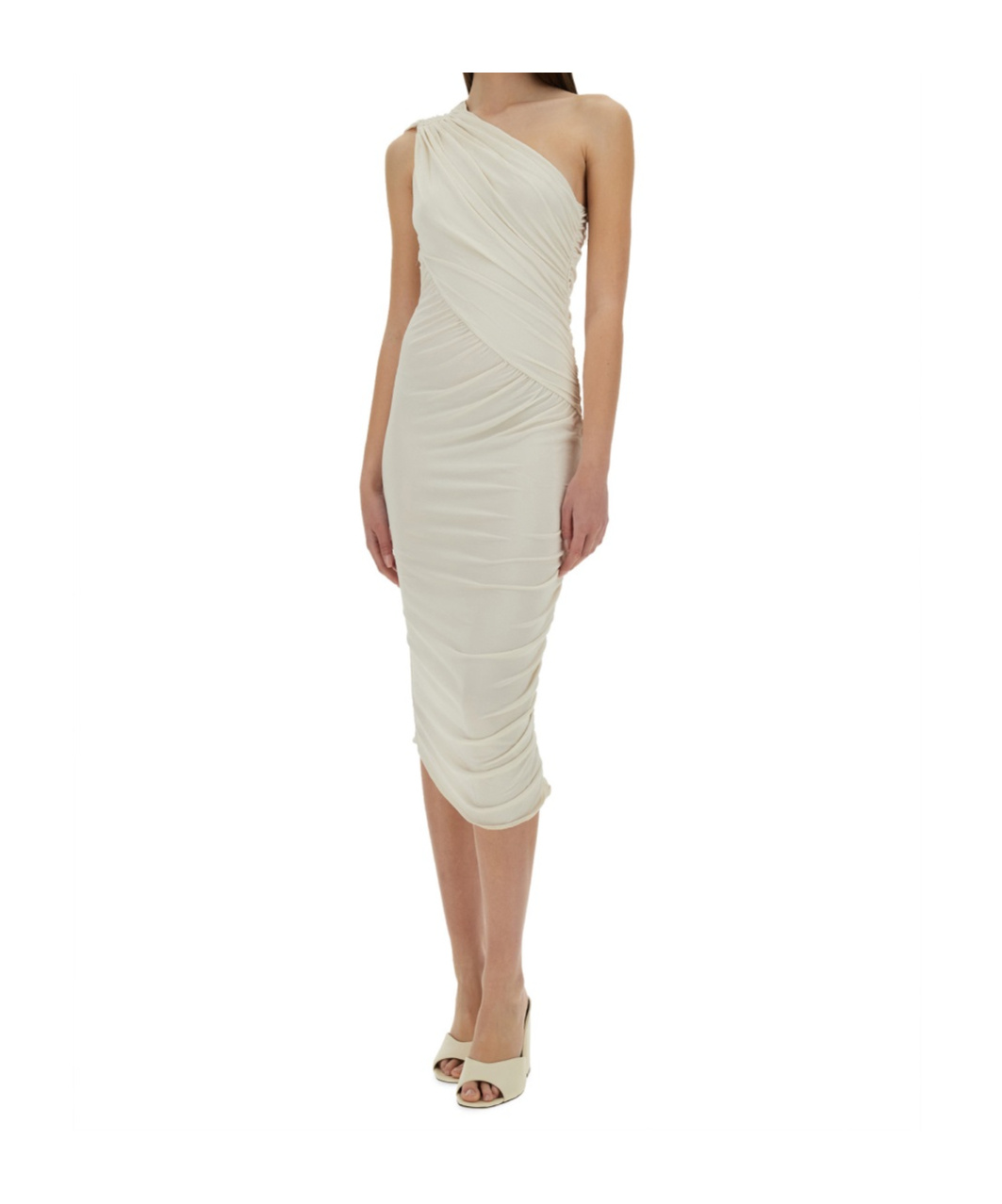 Rick Owens Amira Draped Jersey One-shoulder Dress