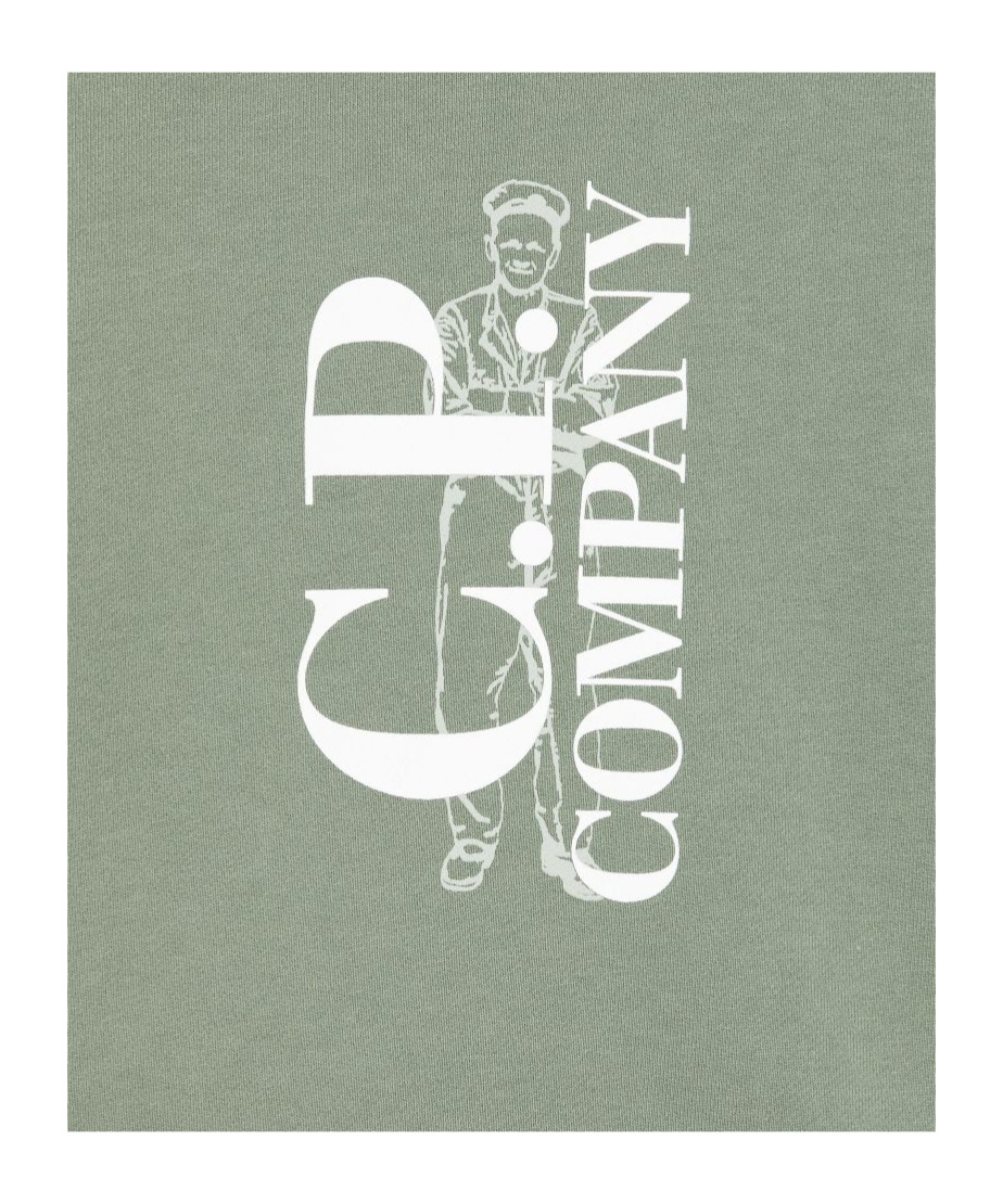 C.p. Company Round-neck Sweater In Gray