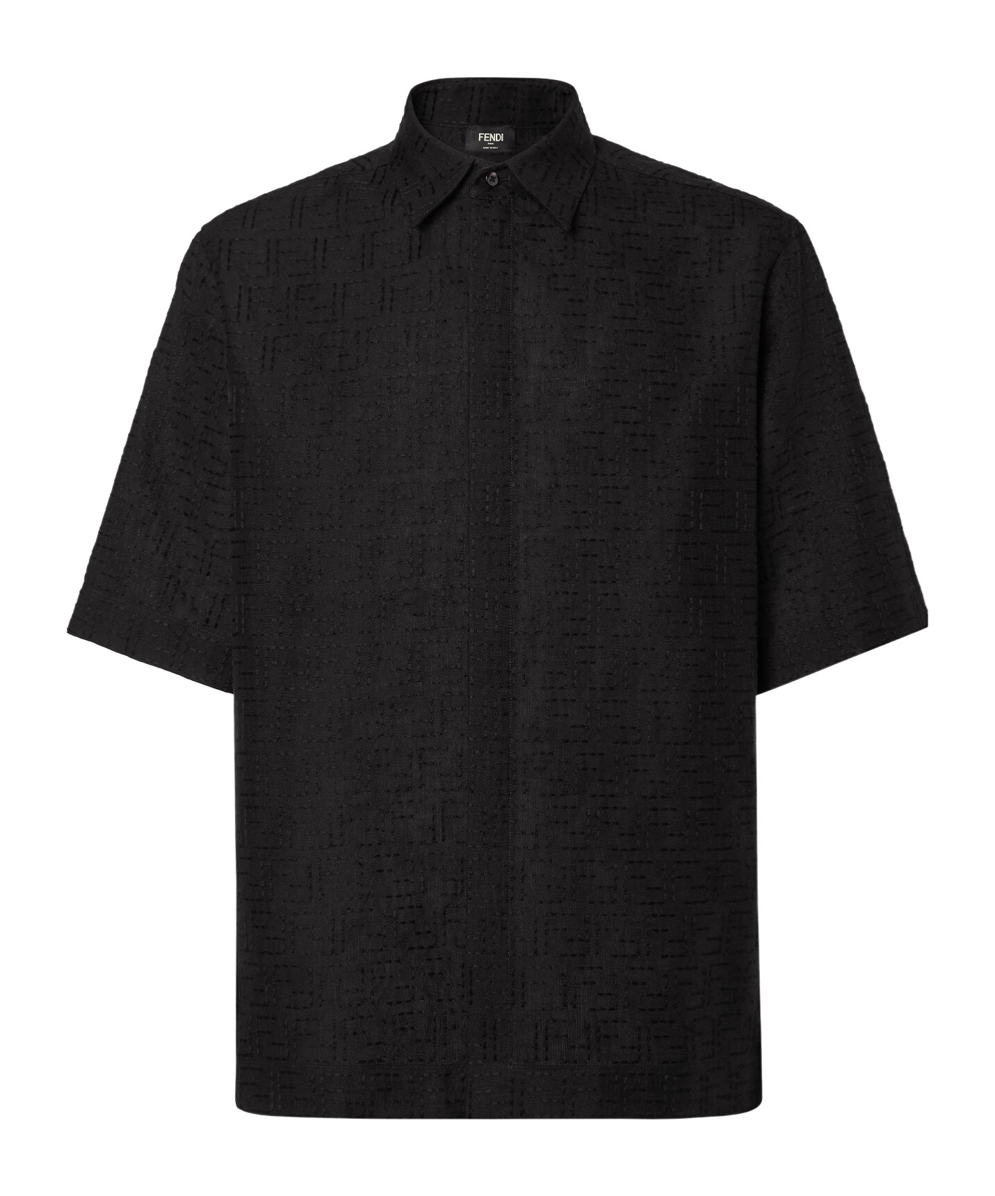 Fendi Ff Shirt In Black