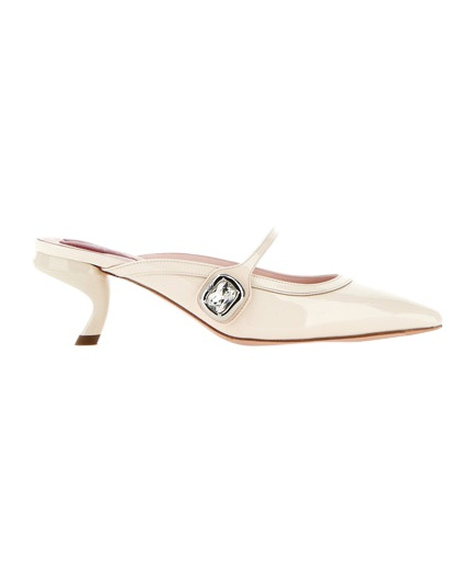 ROGER VIVIER MARY JANE VIRGULE MULES IN PATENT LEATHER