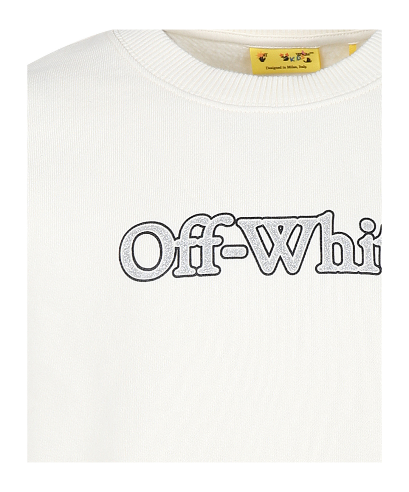 Off-white Big Bookish Cotton Sweatshirt In White