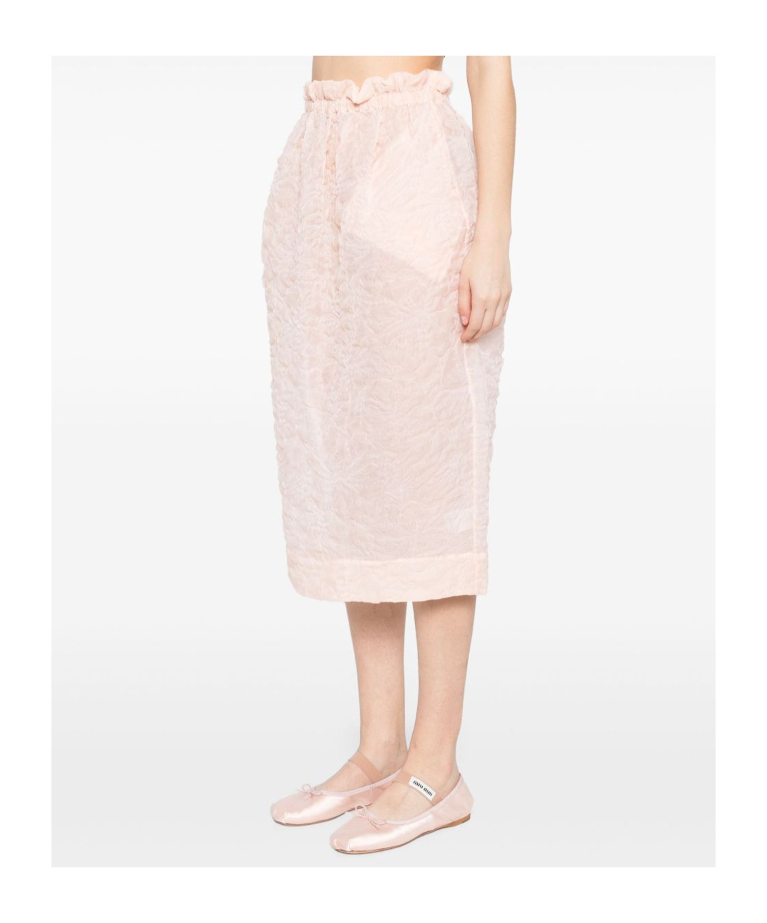 Simone Rocha Ruffle-waisted Skirt In Neutral