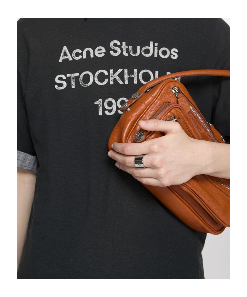 Acne Studios Crystal Ring In White