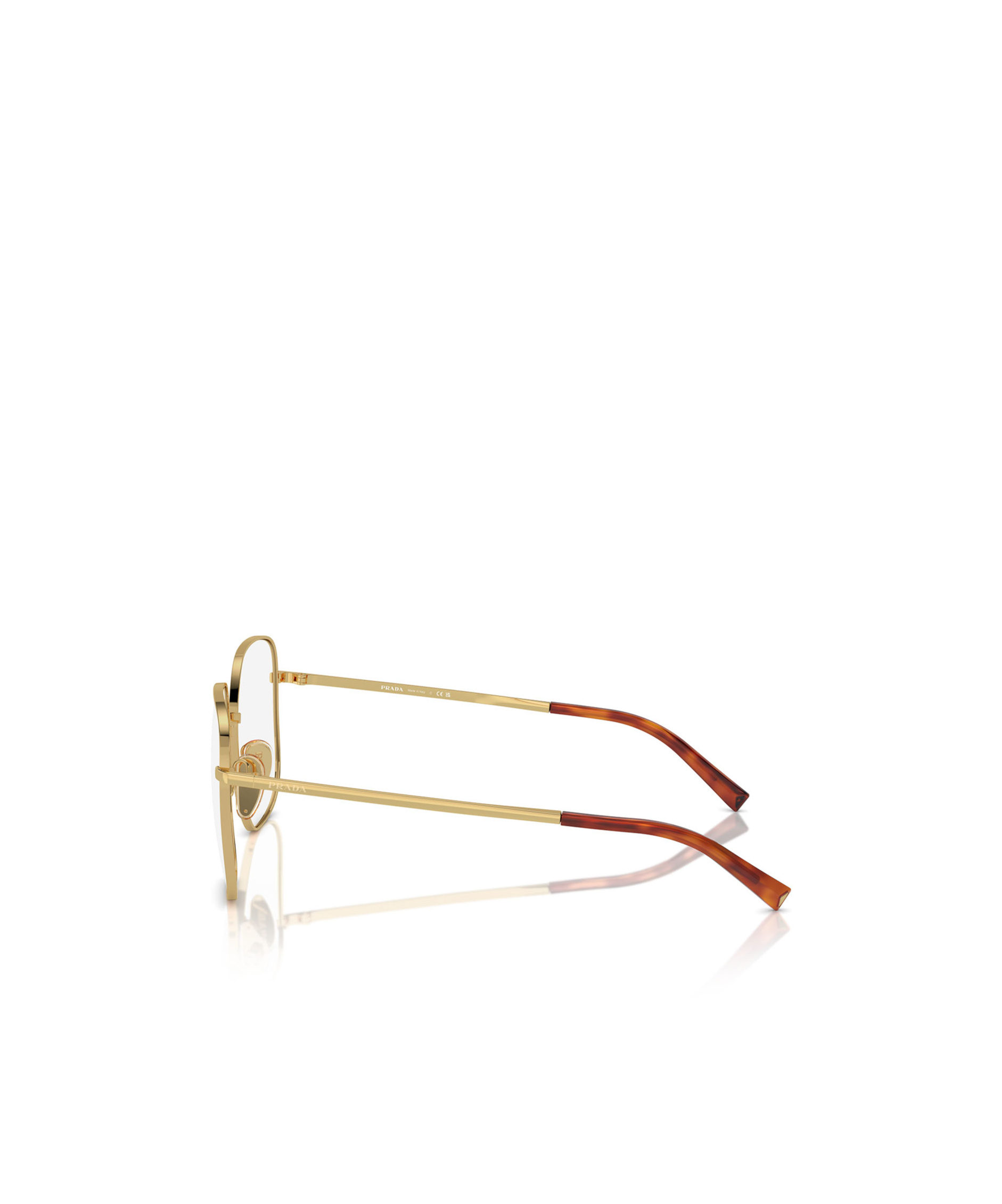 Prada Womens Pra59v Square-frame Steel Sunglasses Pink In Nude