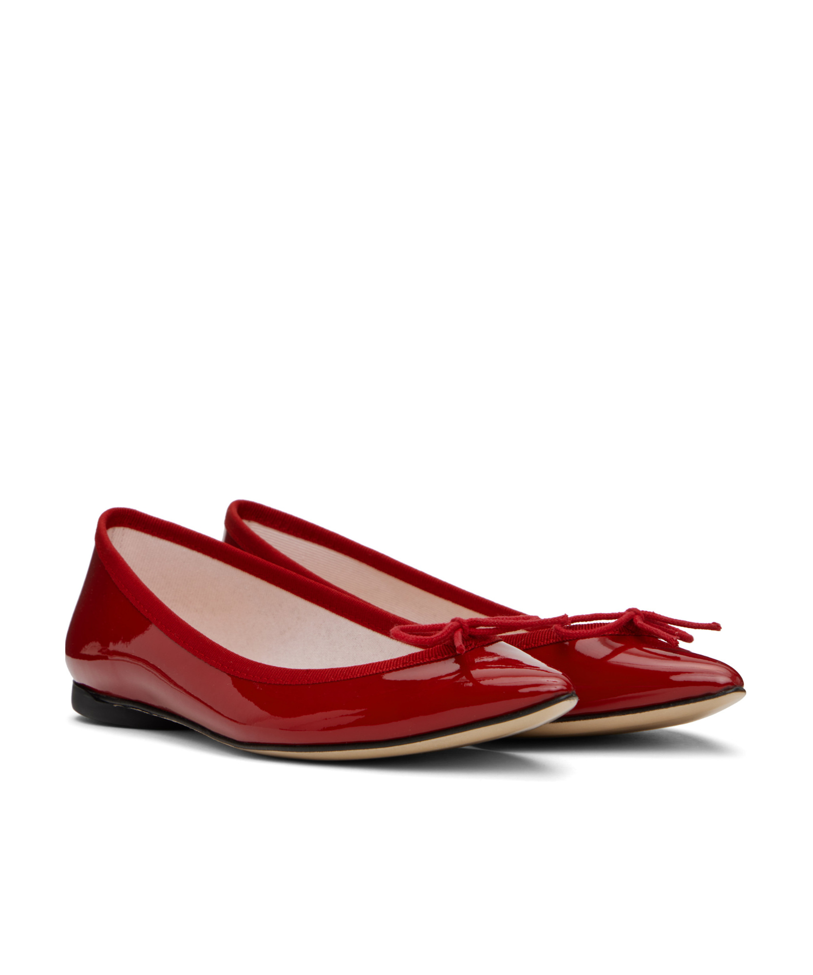 Repetto Red Brigitte Pointy Toe Ballerina Flats In Red