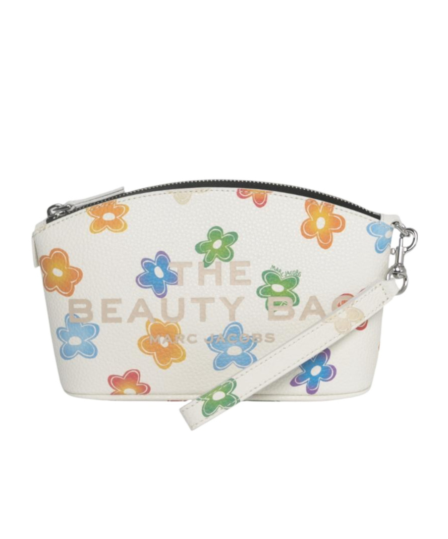 Marc Jacobs Floral Printed Toiletry Bag In White
