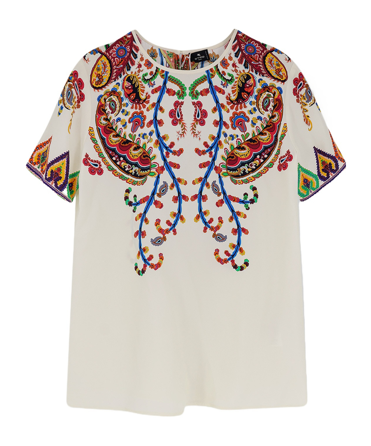 Etro Paisey-print Crewneck T-shirt In Multi