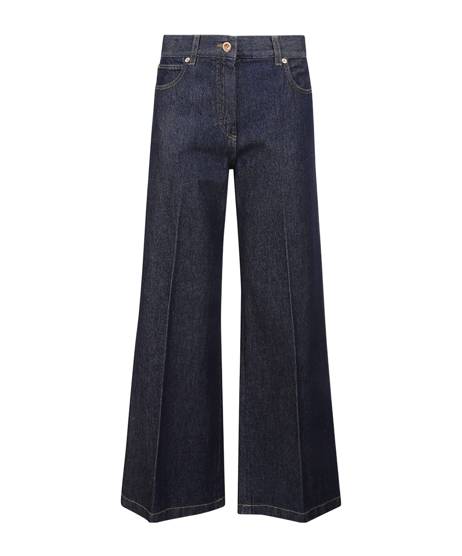 Aspesi High-waisted Wide-leg Jeans With Flared Silhouette