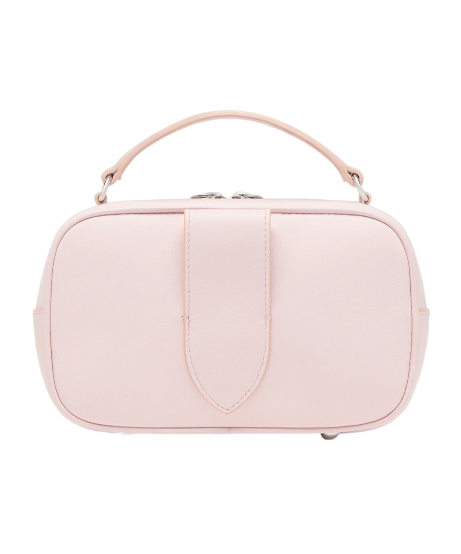 Maison Margiela 'glam Slam' Pink Handbag With Logo Plate And Quilted Design In Pink