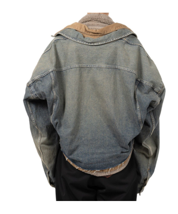 Miharayasuhiro Blue Triple Layered Denim Jacket In Blue