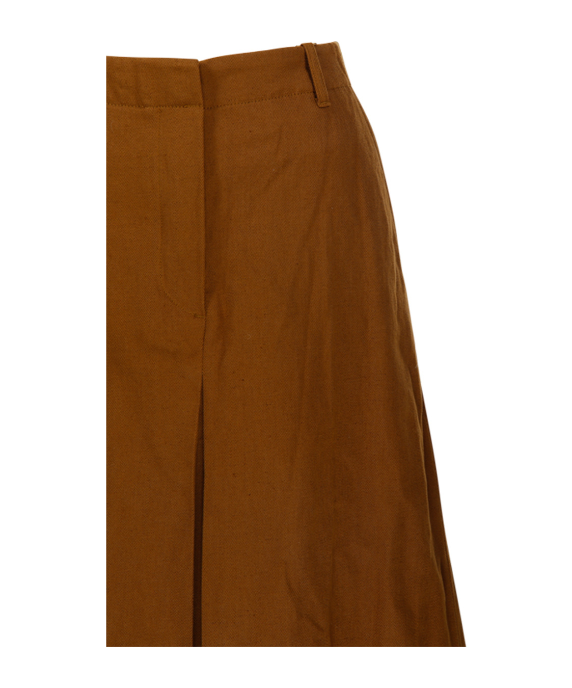 Dries Van Noten Belt-loop Skirt In Brown