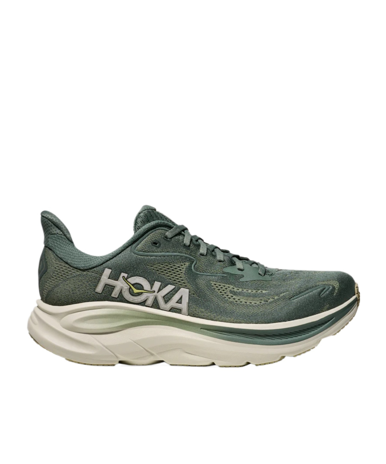 Hoka Clifton 10 Logo-print Sneakers In Green