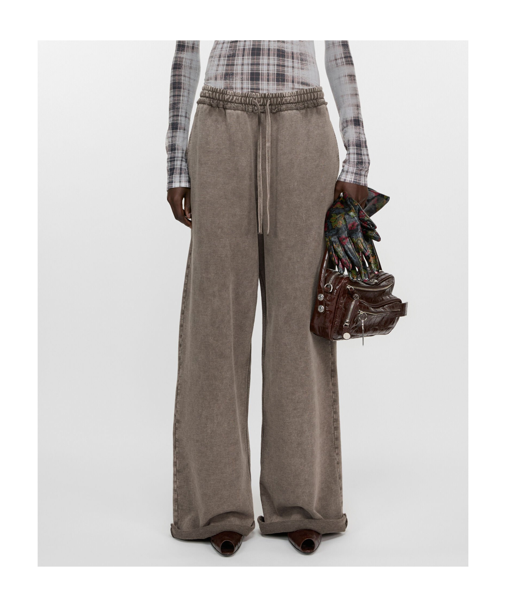 Acne Studios Drawstring Sweatpants In Green