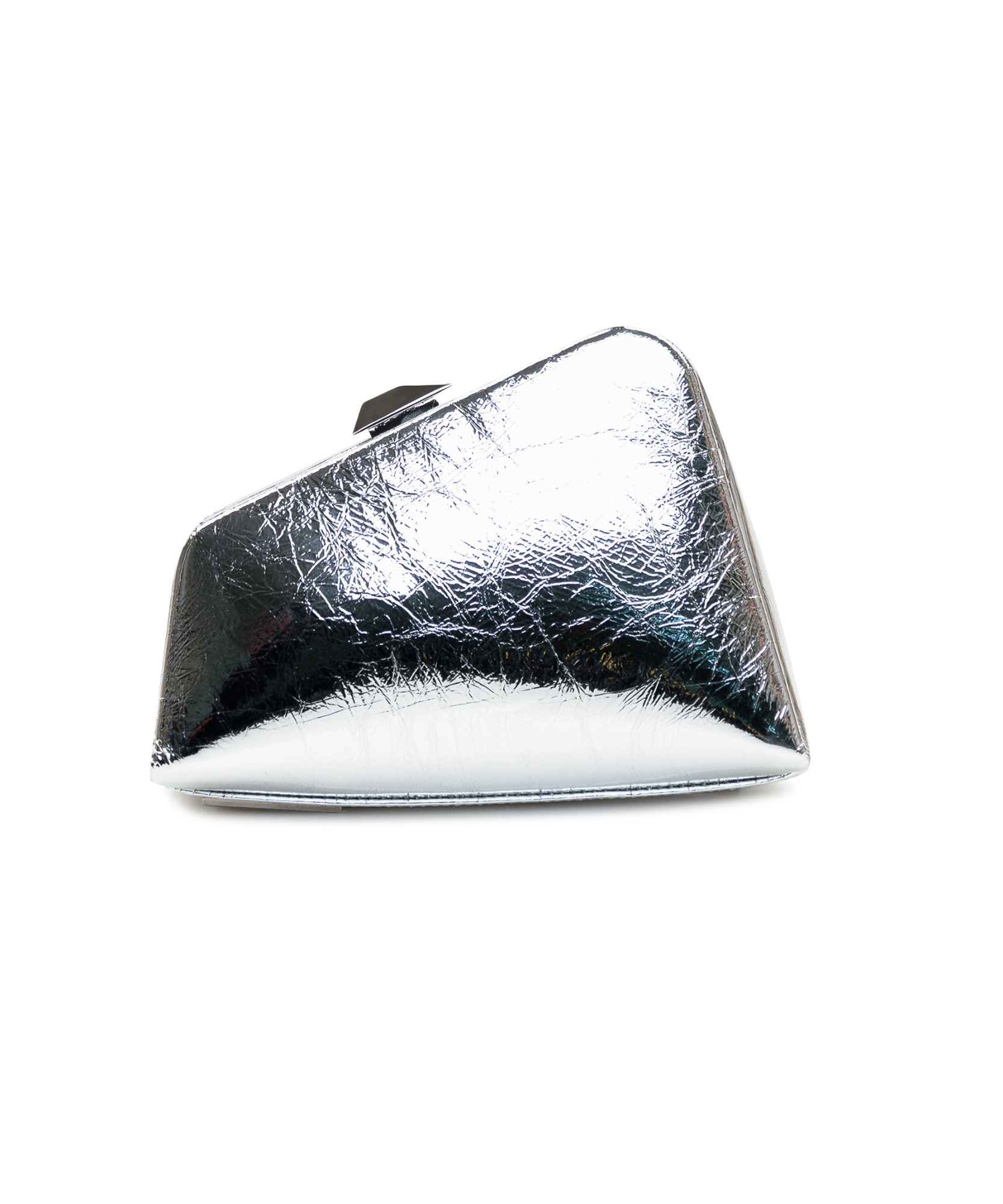 Attico Clutch The Woman Color Silver In White