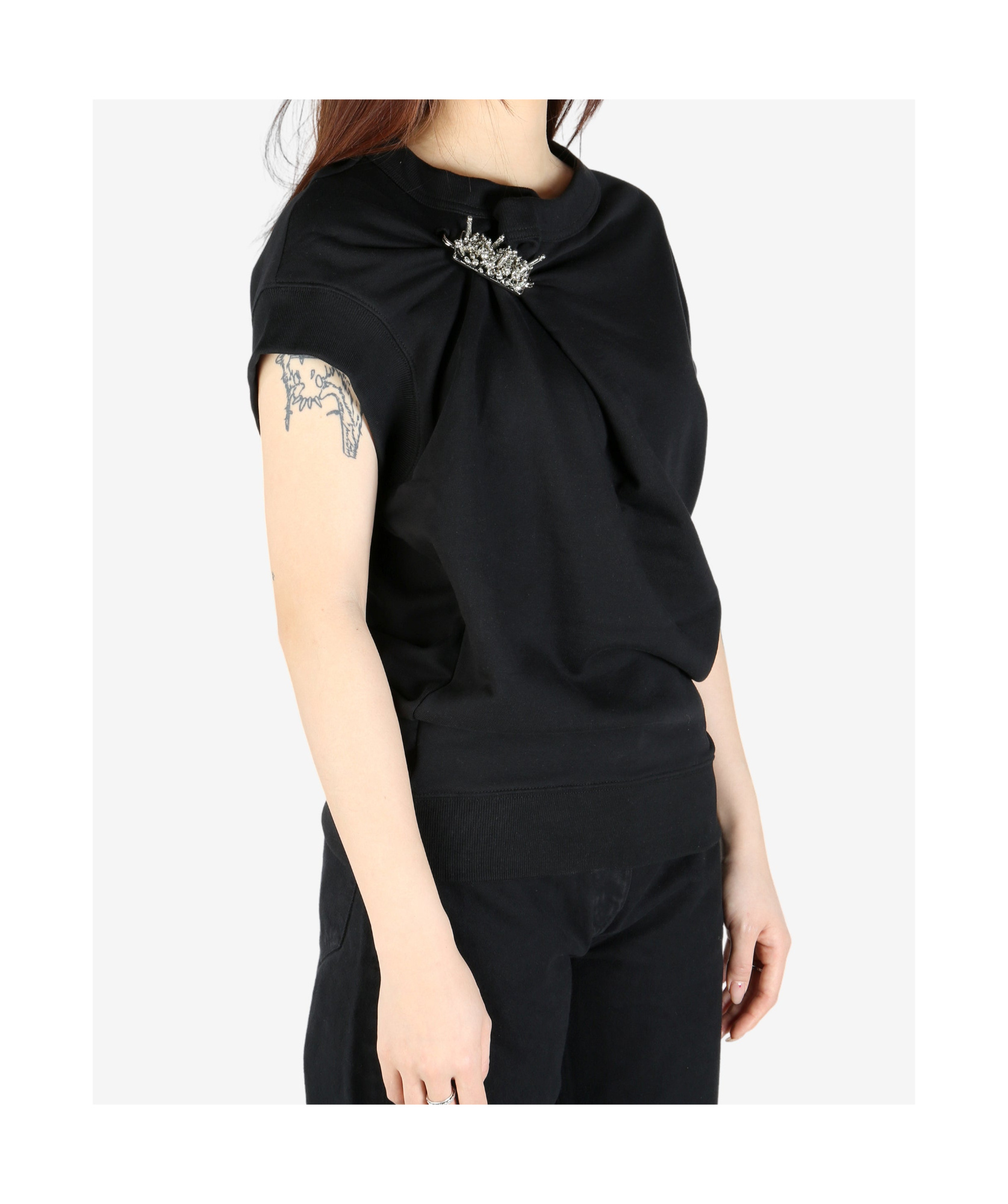 Dries Van Noten Sleeveless Sweatshirt In Black