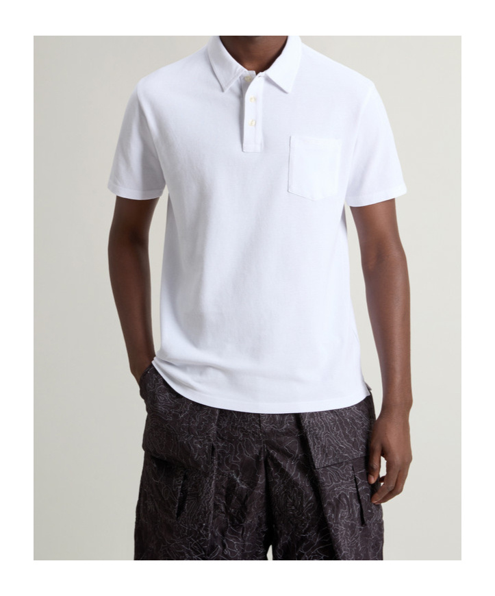 WOOLRICH POCKET-DETAIL POLO SHIRT