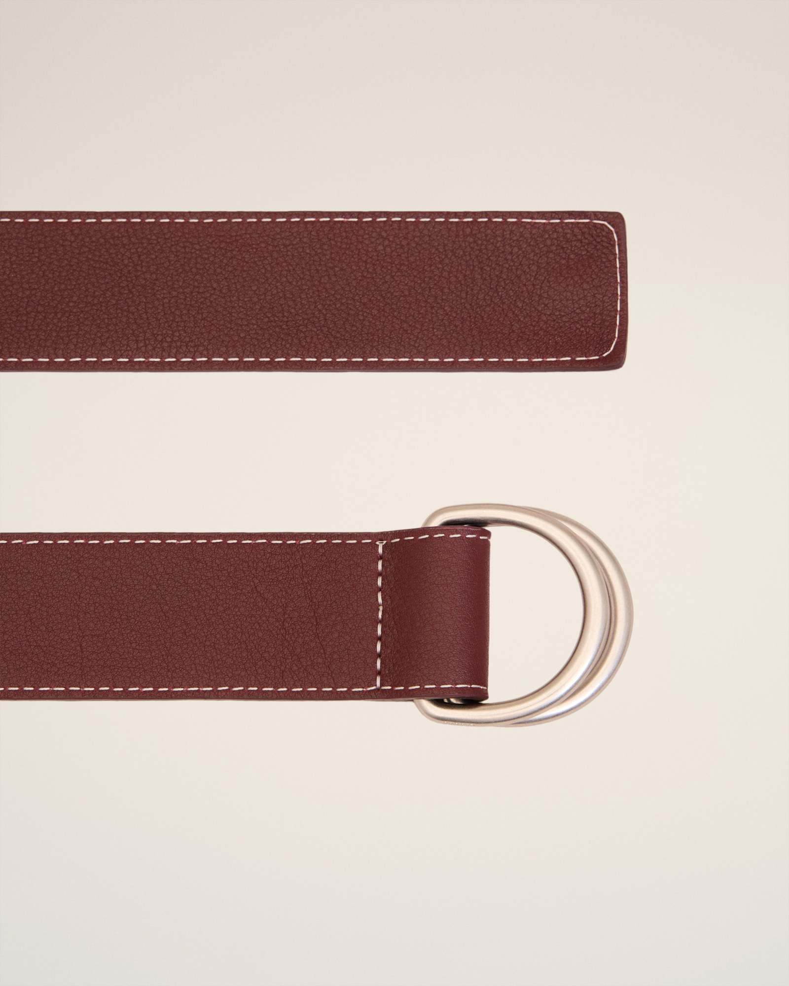 Ami Alexandre Mattiussi Double Circle Belt In Brown
