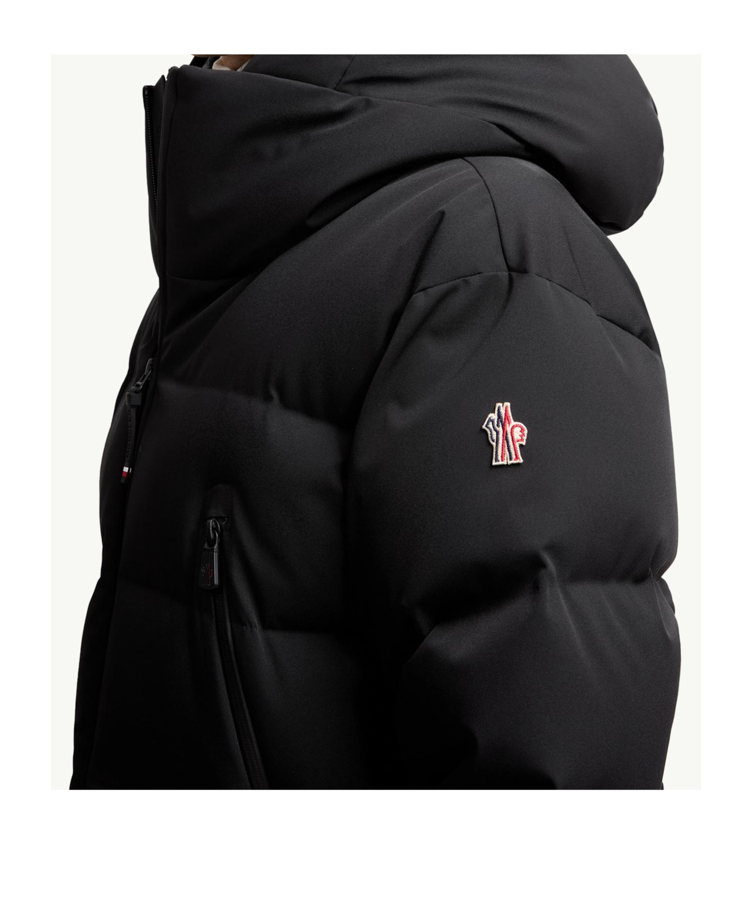 Moncler Grenoble Zip-up Padded Coat In Black