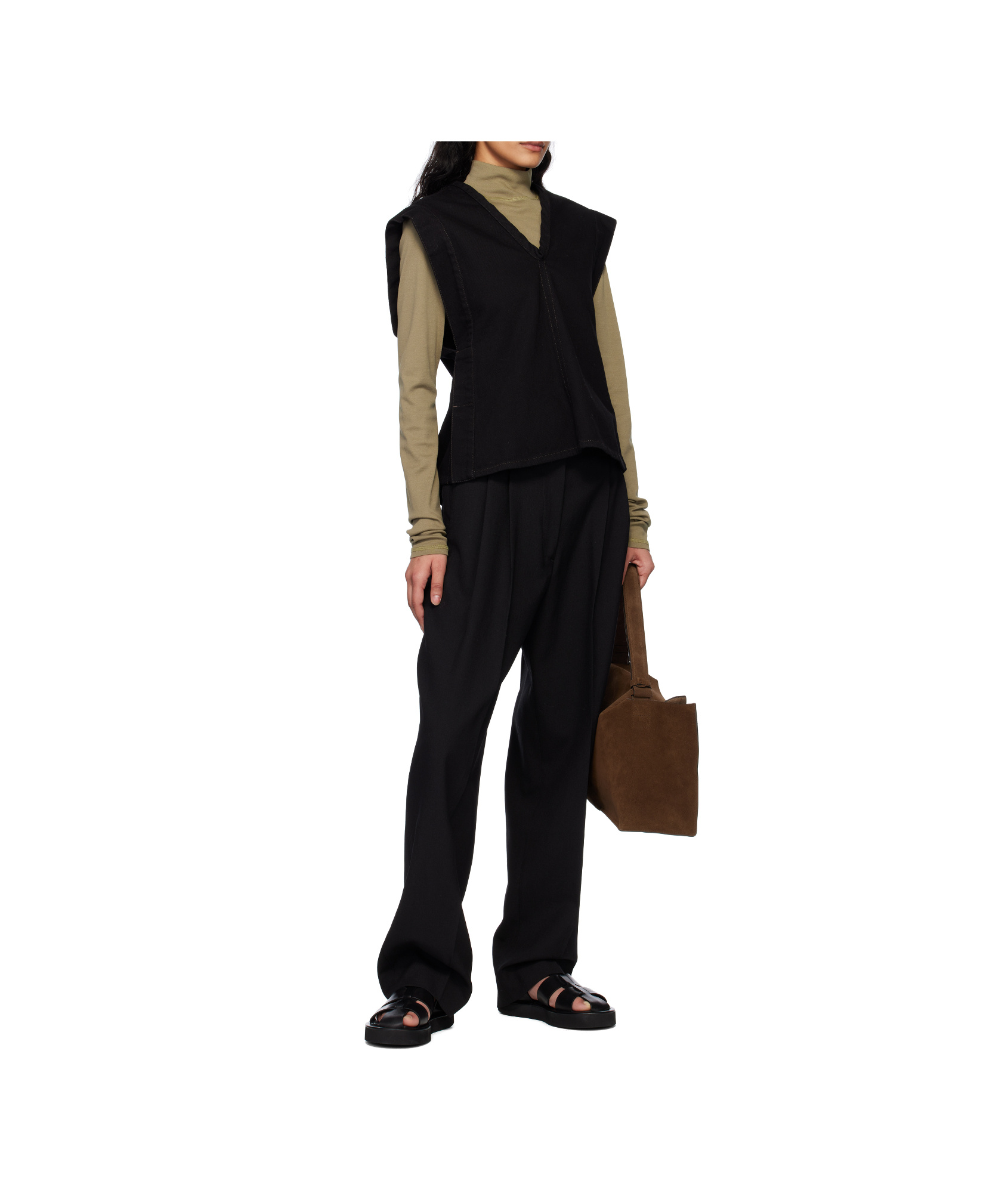 Studio Nicholson Cassius Strappy Sandals In Black