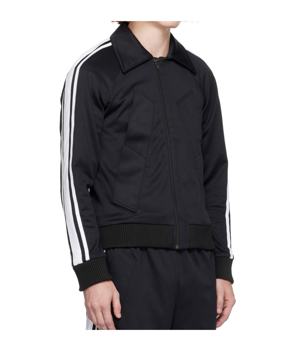 Egonlab Black Striped Track Jacket In Black