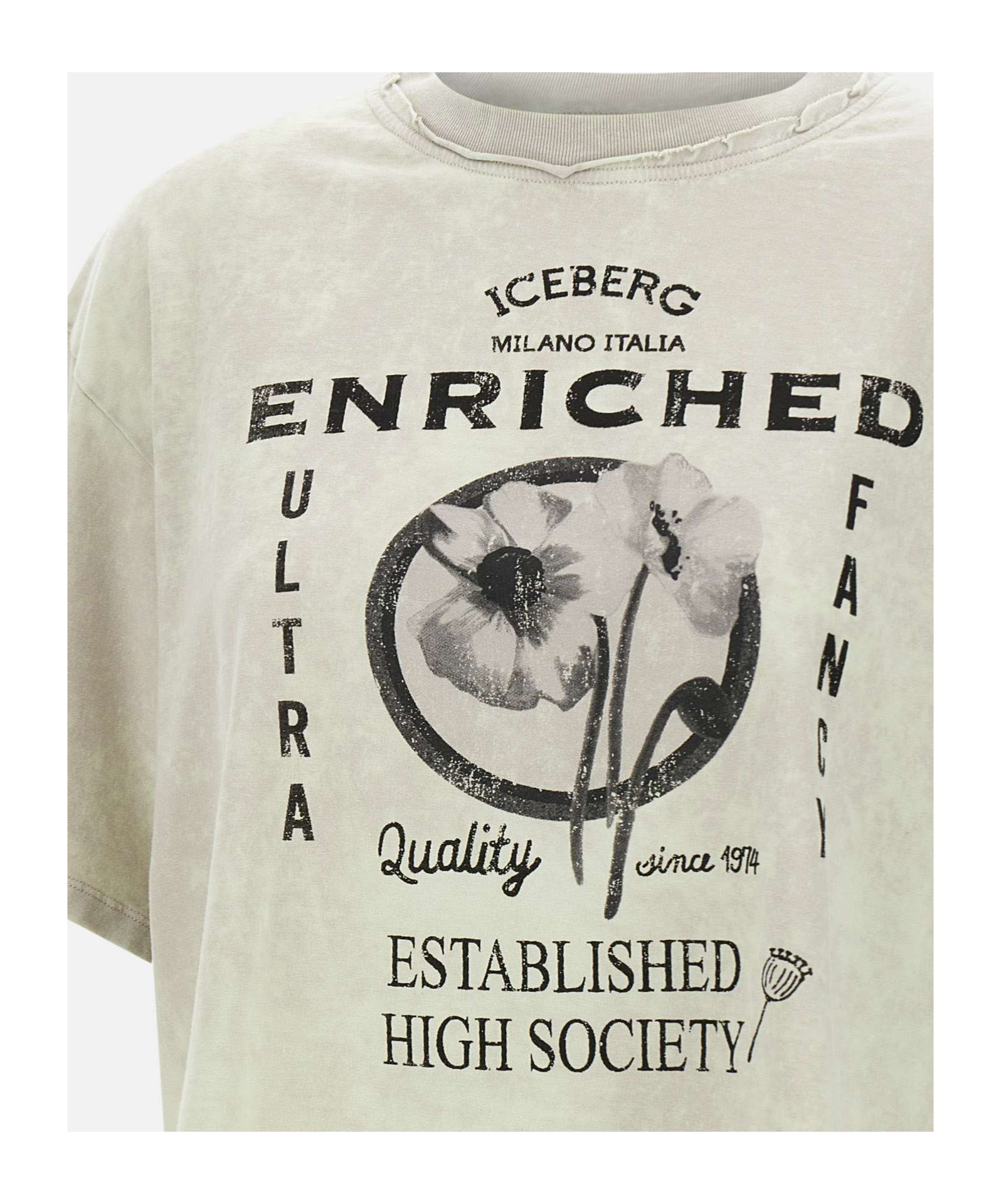Iceberg Short-sleeved T-shirt In White