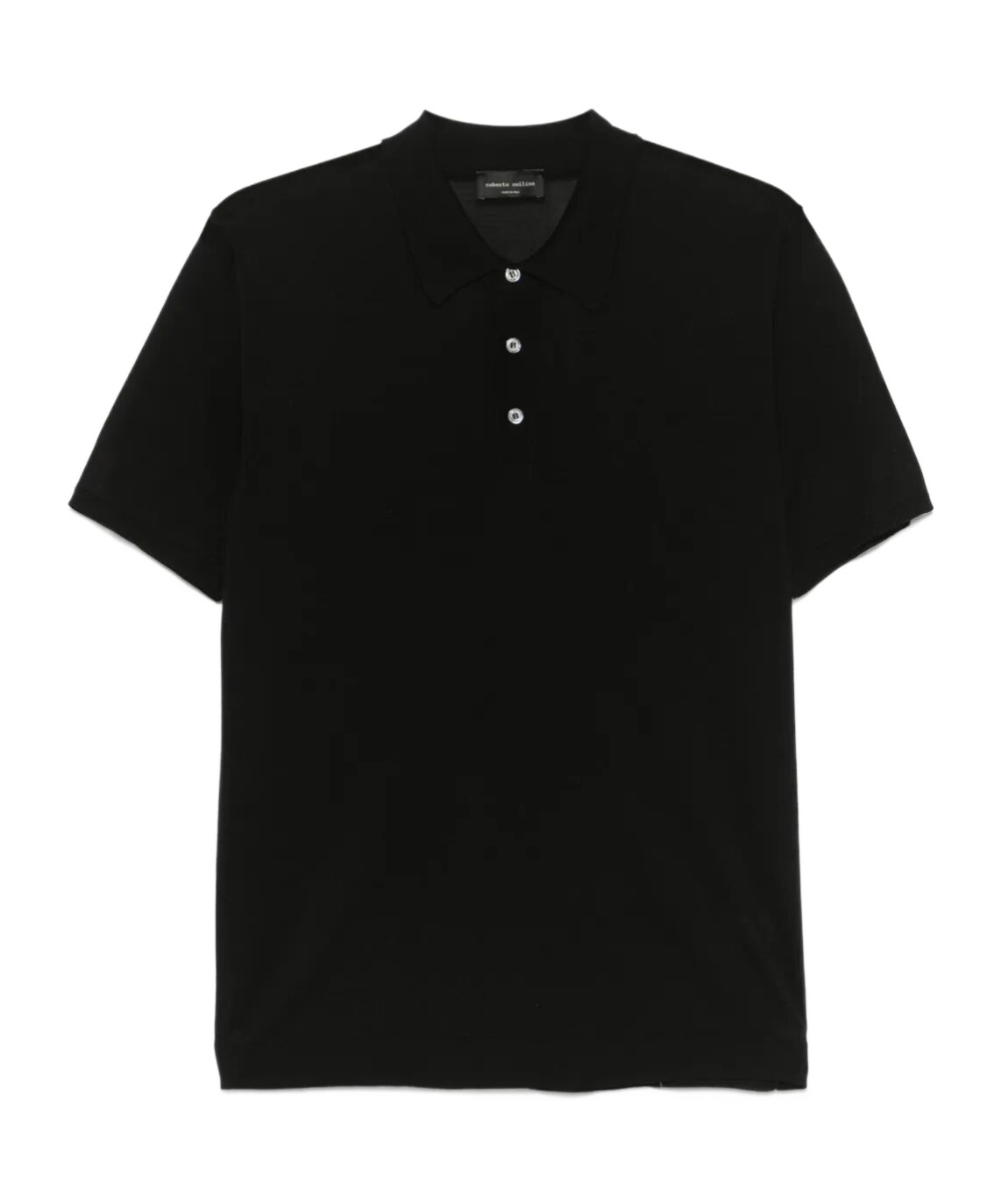 Roberto Collina Basic Polo T-shirt In Black