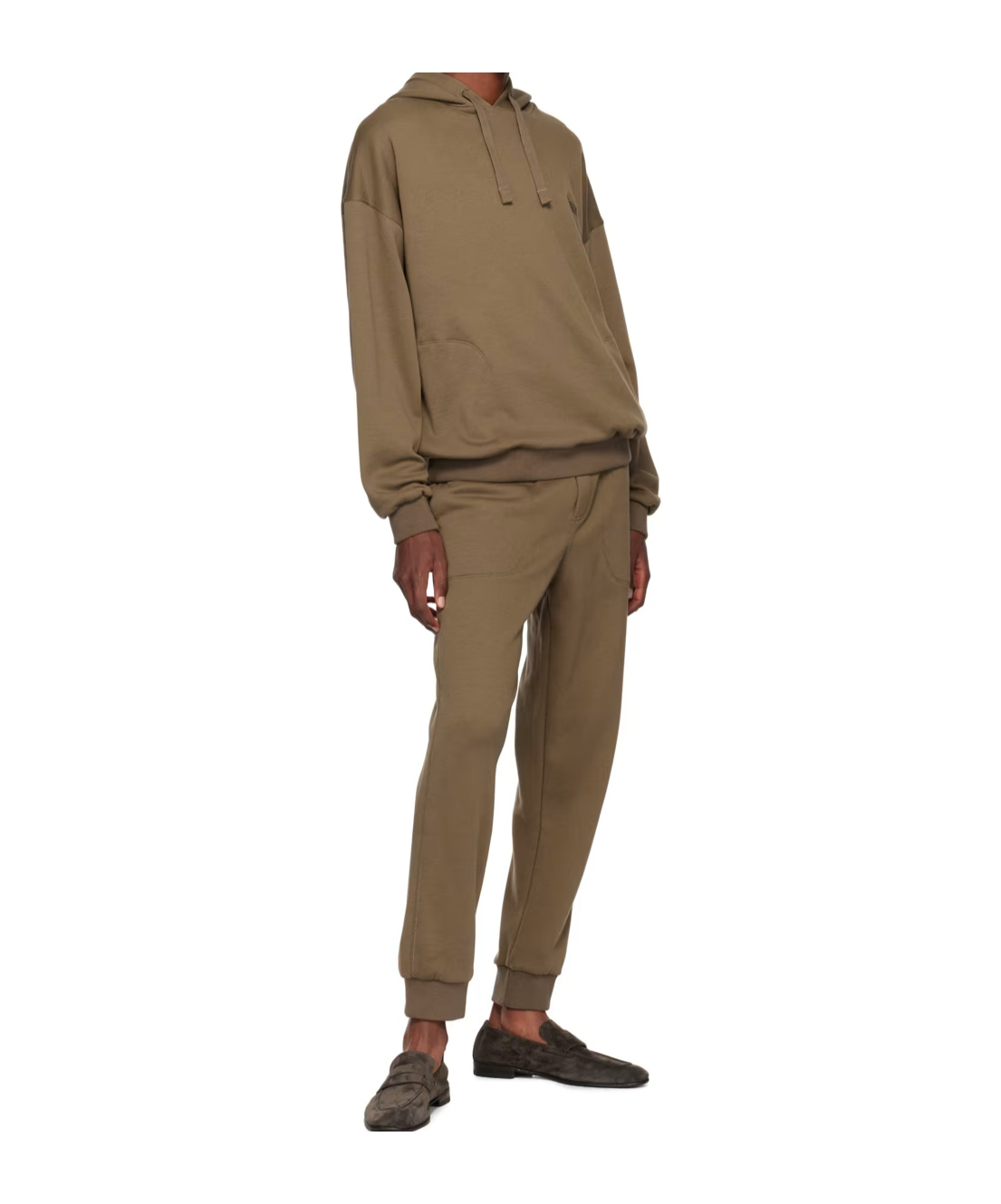 Zegna Logo Embroidered Sweatpants In Brown