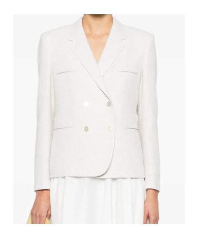 Lardini Double-breasted Blazer In White