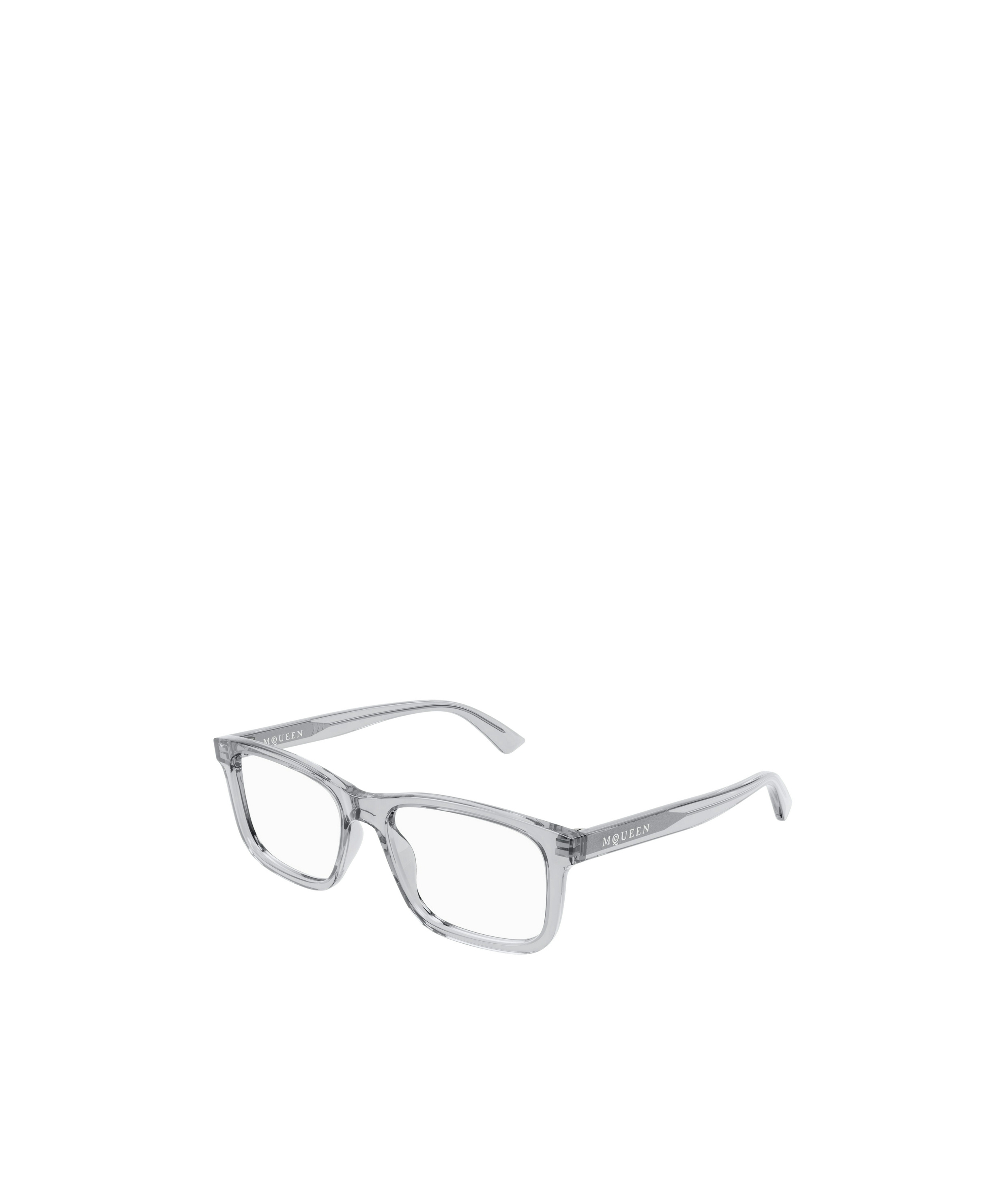 Alexander Mcqueen Geometrically Framed Flat Mirror In Gray