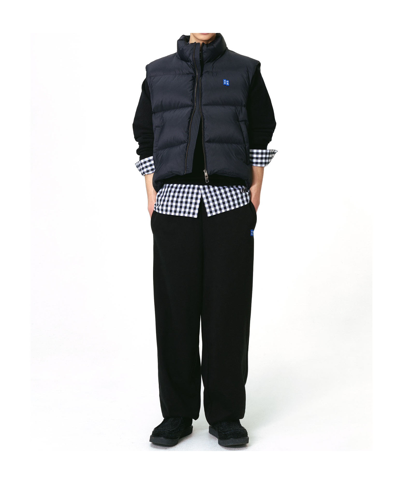 Ader Error Logo Patch Sweatpants In Black